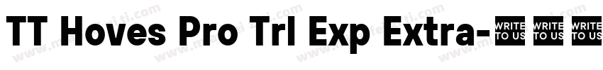 TT Hoves Pro Trl Exp Extra字体转换